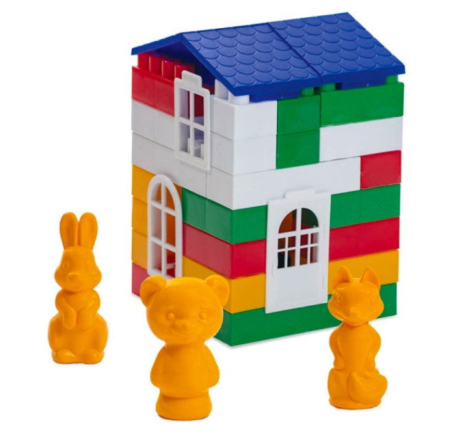 Детский конструктор "Лидер" №1 1-219, 50 крупных деталей