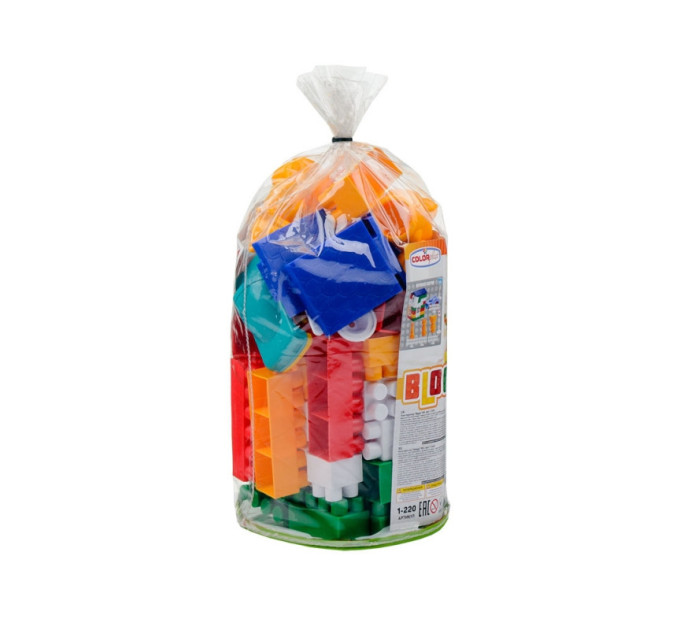 Детский конструктор "Лидер" №2 1-220, 80 крупных деталей