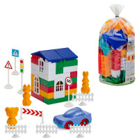 Детский конструктор "Лидер" №2 1-220, 80 крупных деталей