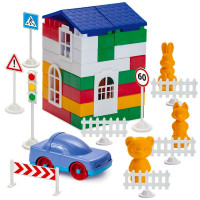 Детский конструктор "Лидер" №3 1-052, 100 крупных деталей