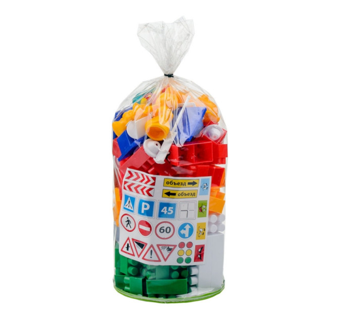 Детский конструктор "Лидер" №3 1-052, 100 крупных деталей