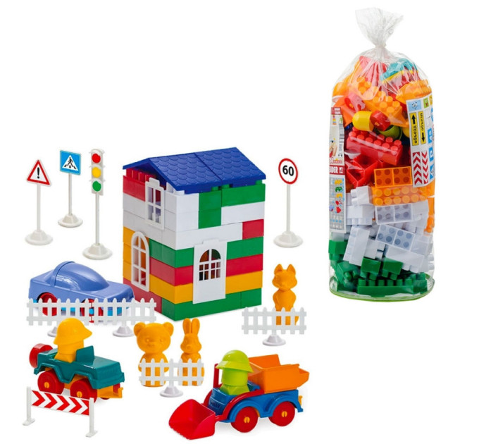 Детский конструктор "Лидер" №4 1-053, 150 крупных деталей