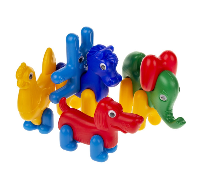 Детский конструктор-пазл "Зоо-Логика": зверюшки 1647 из 13 деталей