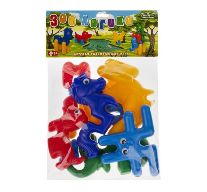 Детский конструктор-пазл "Зоо-Логика": зверюшки 1647 из 13 деталей