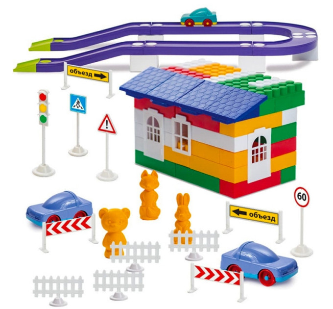 Детский конструктор "Лидер" №6 1-055, 250 деталей