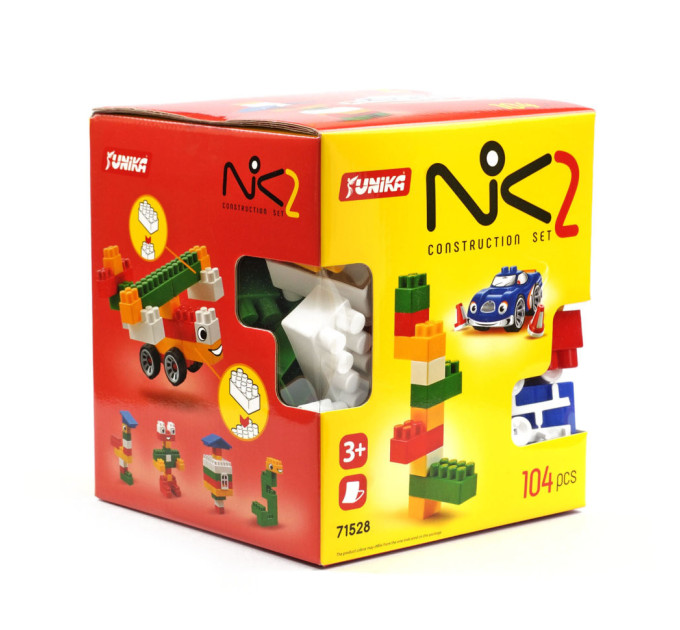 Конструктор дитячий "NIK-2" 71528, 104 великих деталей