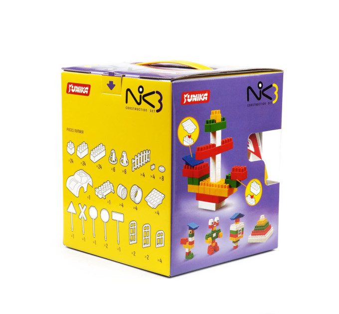 Конструктор дитячий "NIK-3" 71535, 128 великих деталей