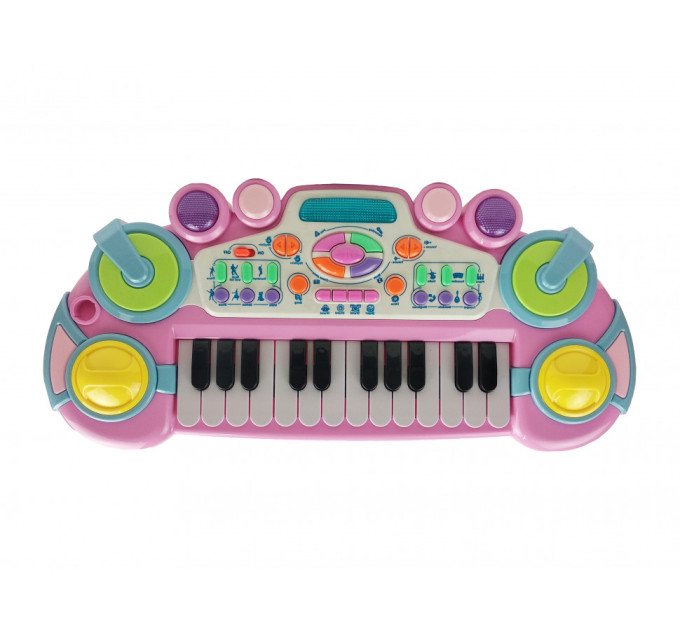 Детский синтезатор CY-6032B(Pink), 24 клавиши