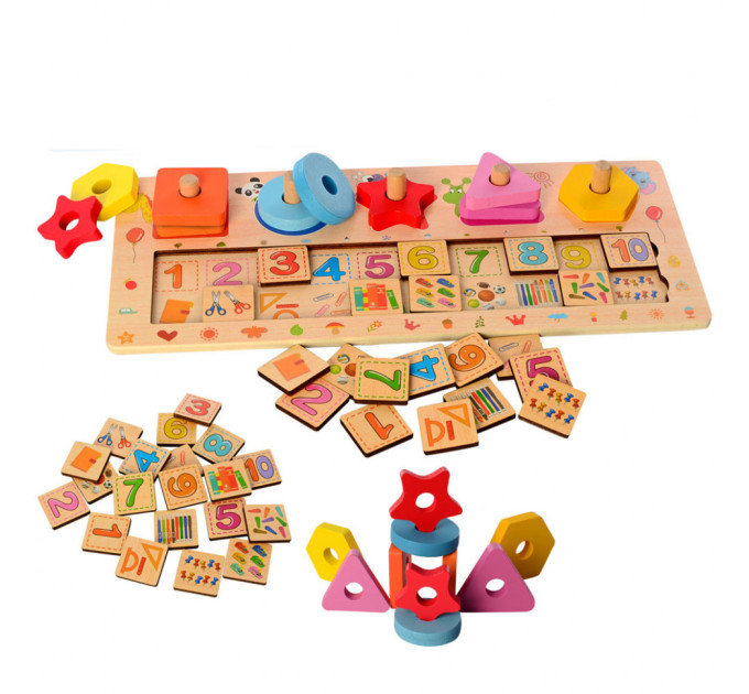 Розвиваючий набір першокласника MD 2183 дерев'яний