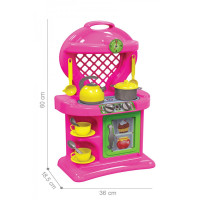 Детская игровая кухня 10 2155TXK с посудой