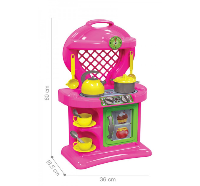 Детская игровая кухня 10 2155TXK с посудой