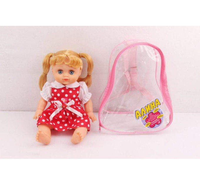 Музыкальная кукла "Алина" 5507/08/09/10/11/20 в сумке