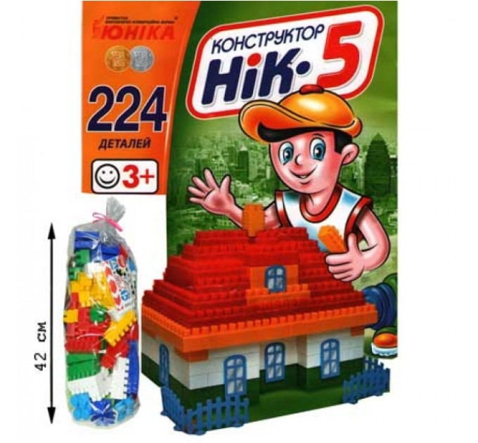 Дитячий конструктор НІК-5 70927, 224 великі деталі