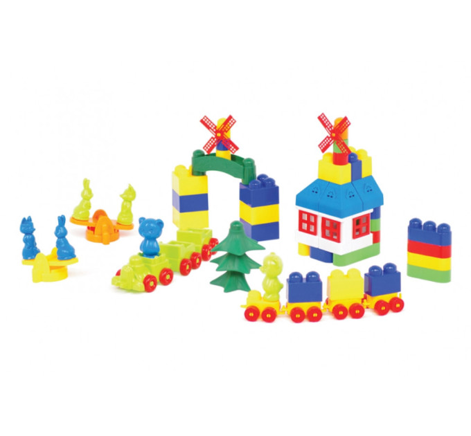 Детский конструктор "Мастер Блок" №5 Colorplast 1-027, 93 детали