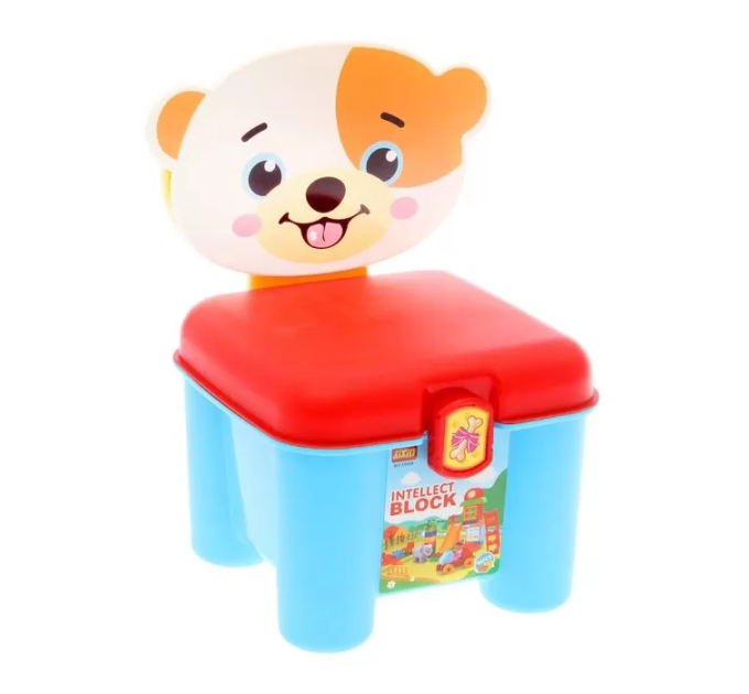 Дитячий конструктор для малюків (46 деталей) 3166A у валізі-стульчику