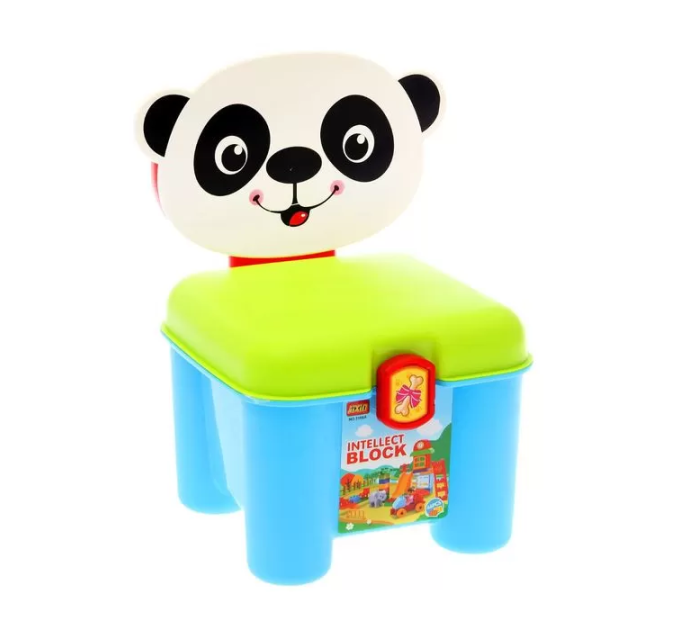 Дитячий конструктор для малюків (46 деталей) 3166A у валізі-стульчику