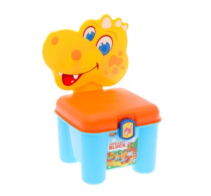 Дитячий конструктор для малюків (46 деталей) 3166A у валізі-стульчику