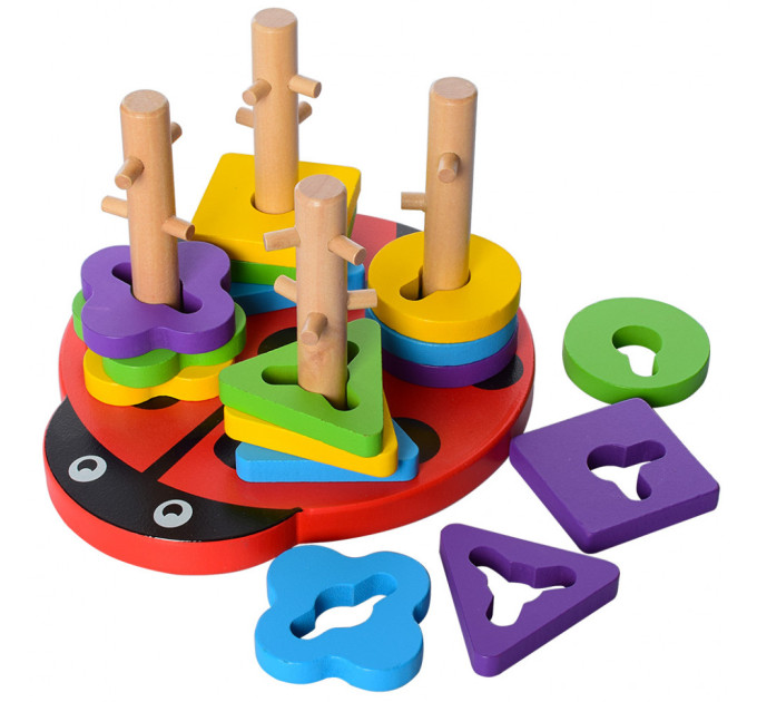 Детская развивающая игрушка Геометрика MD 1027 деревянная