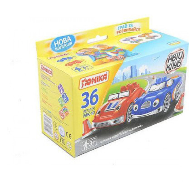 Детская игрушка конструктор “Автоклуб” МК-10 71184, 36 деталей