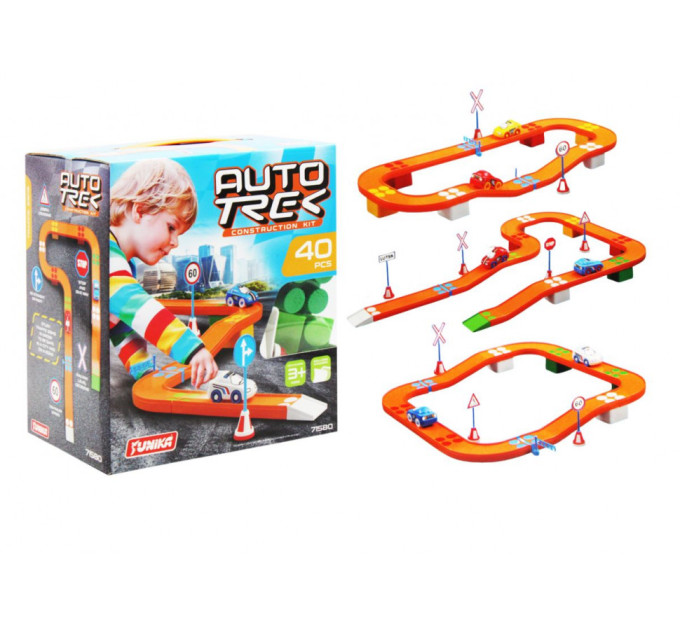 Конструктор детский Автотрек 71580, 40 деталей
