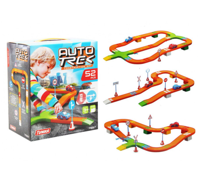 Конструктор детский Автотрек 71597, 52 детали