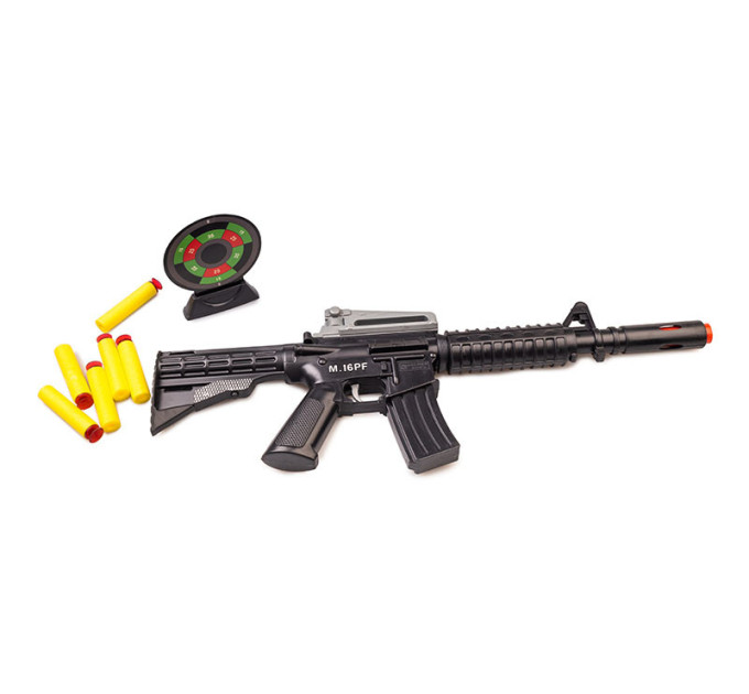 Игрушечный автомат с мягкими пулями M16 PF Golden Gun 910GG