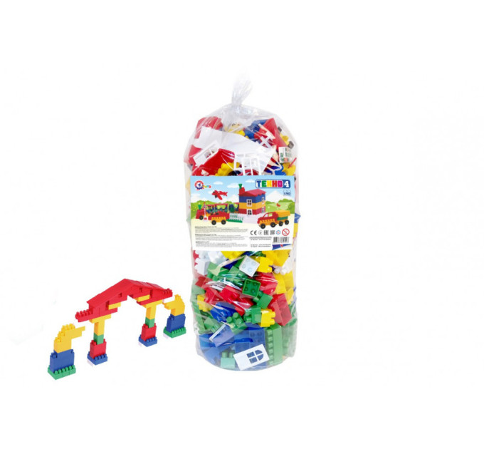Конструктор с крупными деталями №4 190 эл ТехноК 0526TXK