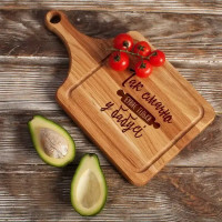 Доска разделочная "Так вкусно бывает только у бабушки", украинская