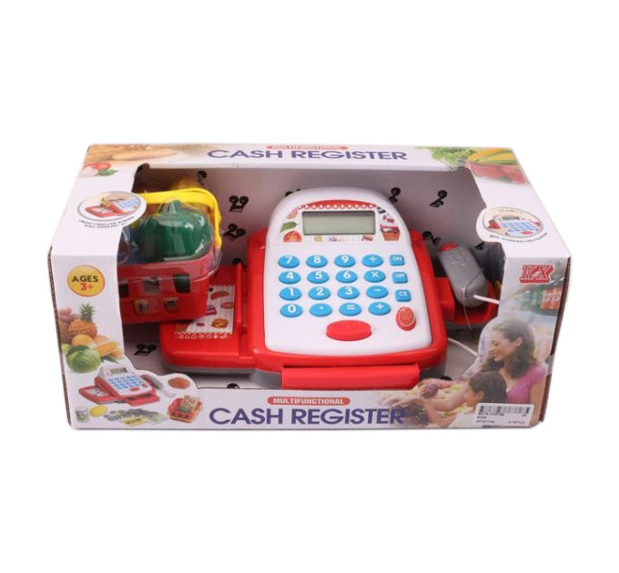 Игрушечный Кассовый аппарат 6300 с калькулятором