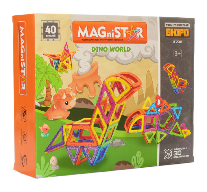 Конструктор магнитный LT2008 40 деталей