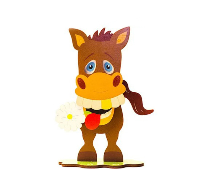 Детский конструктор "Лошадка" 172216 деревянный