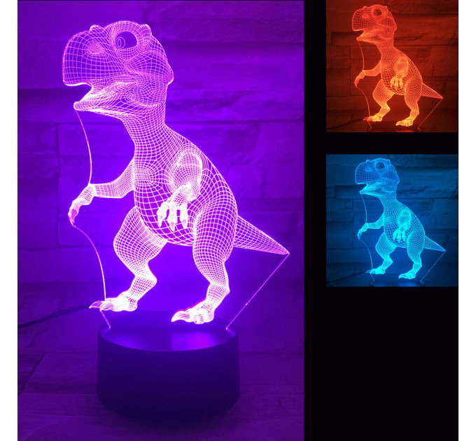 3D Светильник Динозавр 15959-2-1