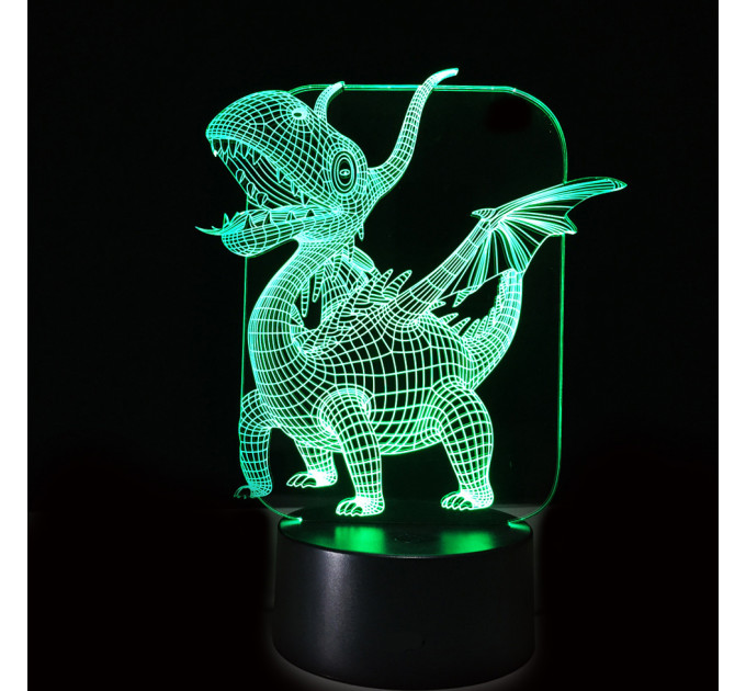 3D Светильник Дракон 15959-2-2