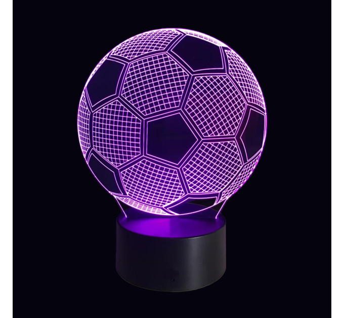 3D Светильник Футбол 15952-3-10