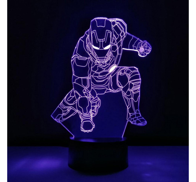 3D Светильник Железный человек 13-4