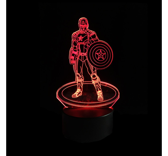 3D Світильник Капітан Америка 14-1