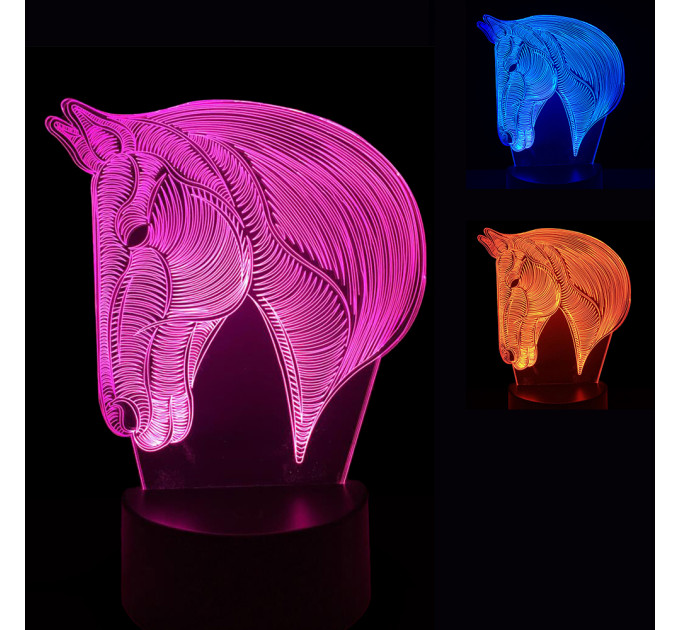 3D Світильник Кінь