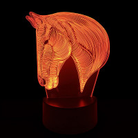 3D Светильник Лошадь