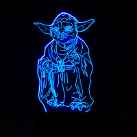 3D Светильник Мастер Йода 15952-3-6 3D Светильник Мастер Йода 15952-3-6