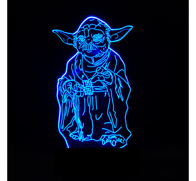3D Светильник Мастер Йода 15952-3-6