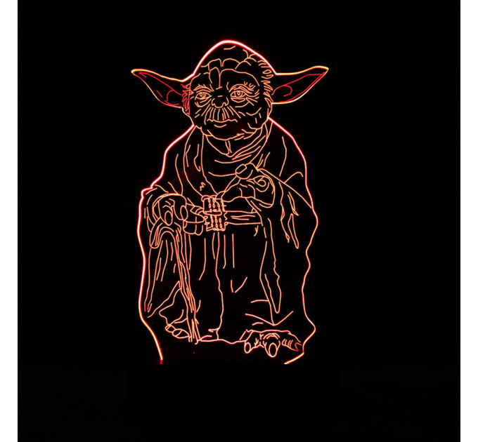 3D Светильник Мастер Йода 15952-3-6