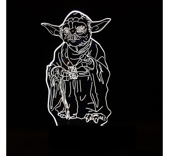 3D Светильник Мастер Йода 15952-3-6