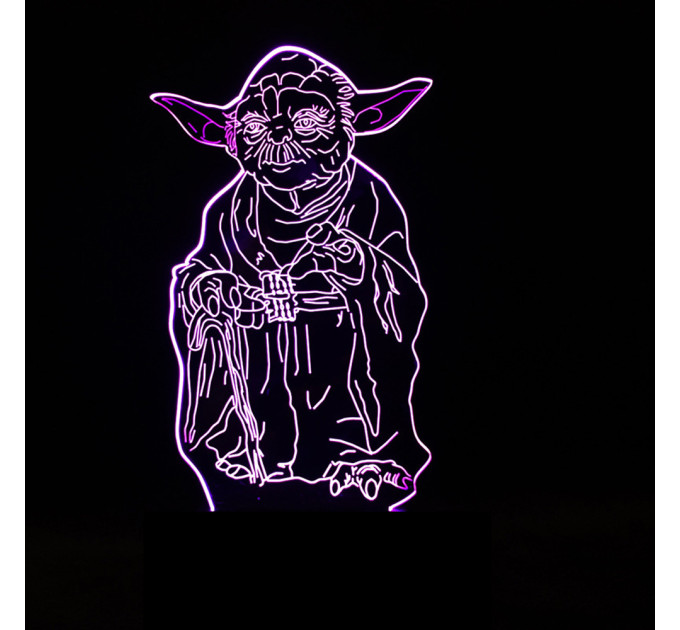 3D Светильник Мастер Йода 15952-3-6