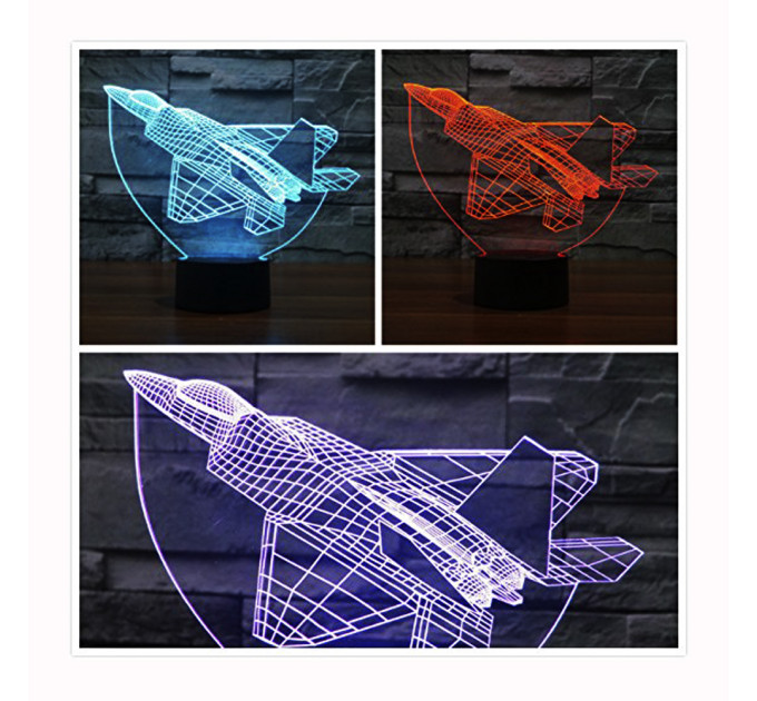 3D Светильник Самолет 13-8