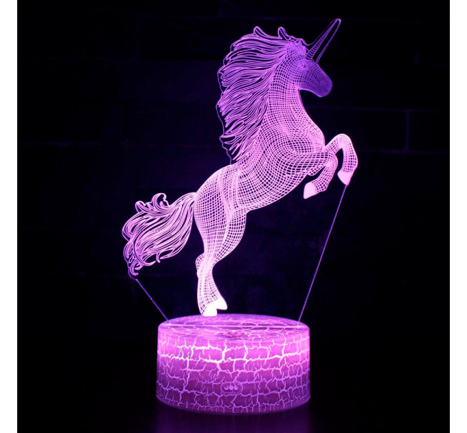 3D Світильник сенсорний Єдиноріг 15952-3-22