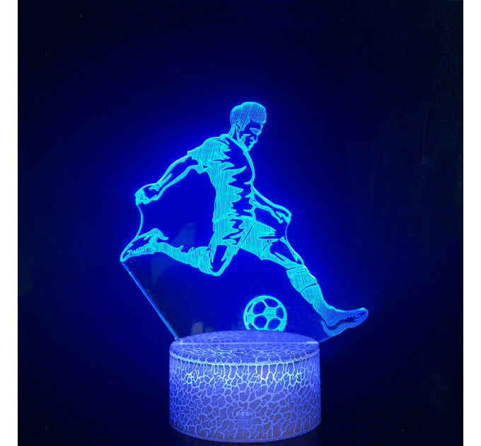 3D Светильник сенсорный Футболист 15959-2-9