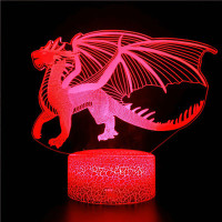 3D Светильник сенсорный Летящий дракон 15959-2-8 3D Светильник сенсорный Летящий дракон 15959-2-8