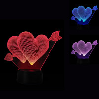 3D Светильник Сердца 15959-2-4 3D Светильник Сердца 15959-2-4