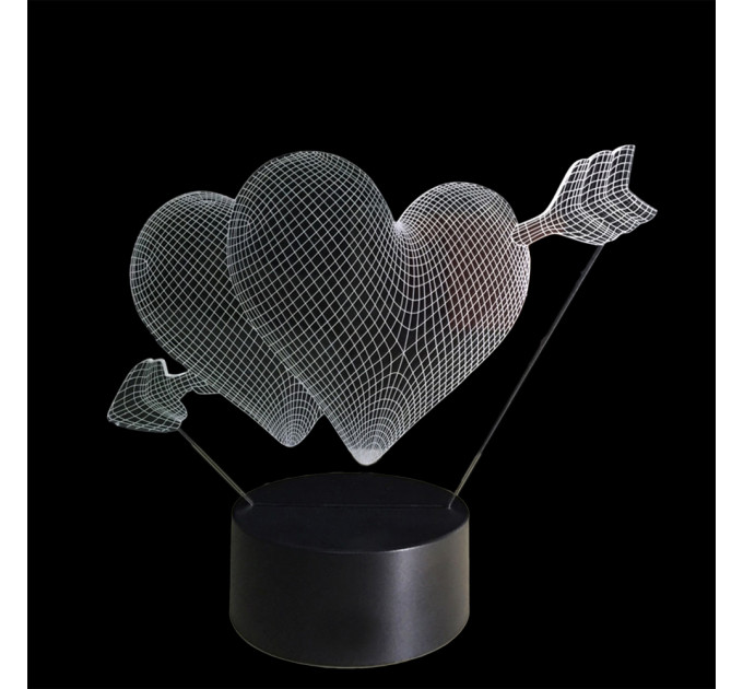 3D Світильник Серця 15959-2-4