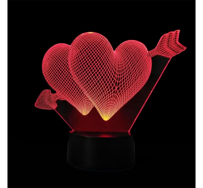 3D Світильник Серця 15959-2-4